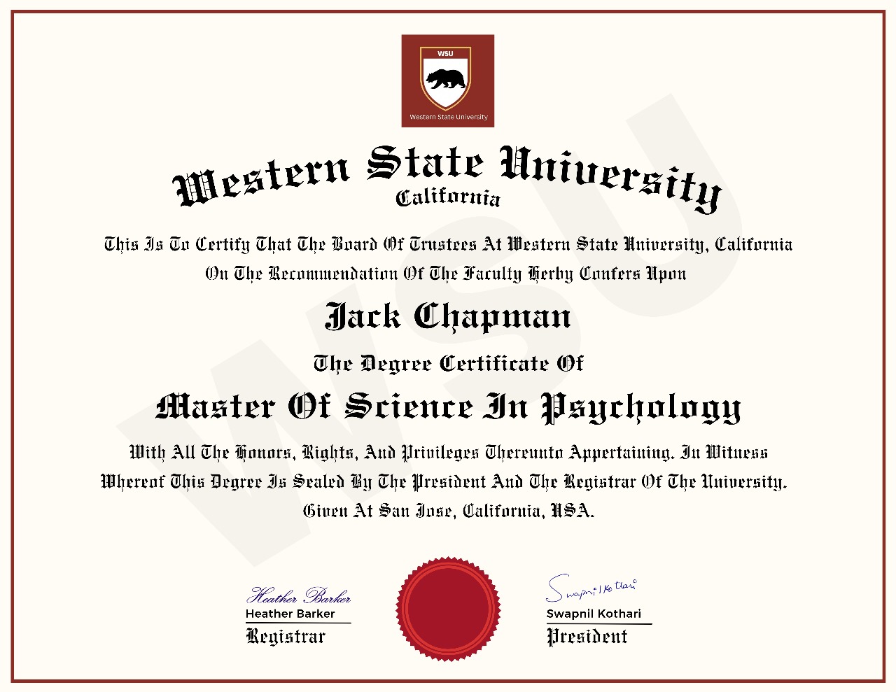  CREDENTIAL YOU WILL EARN